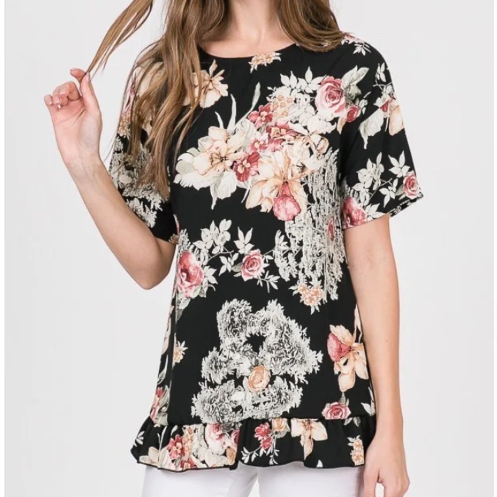 Hopely Floral Print Top